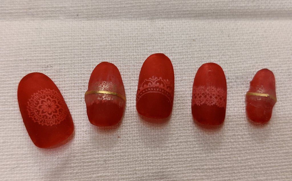 ネイルスタンプ キャンドゥを使った口コミ こんばんは 今回はスタンプネイルのレース By 青雨 実伽 セイウ ミカ 乾燥肌 50代前半 Lips