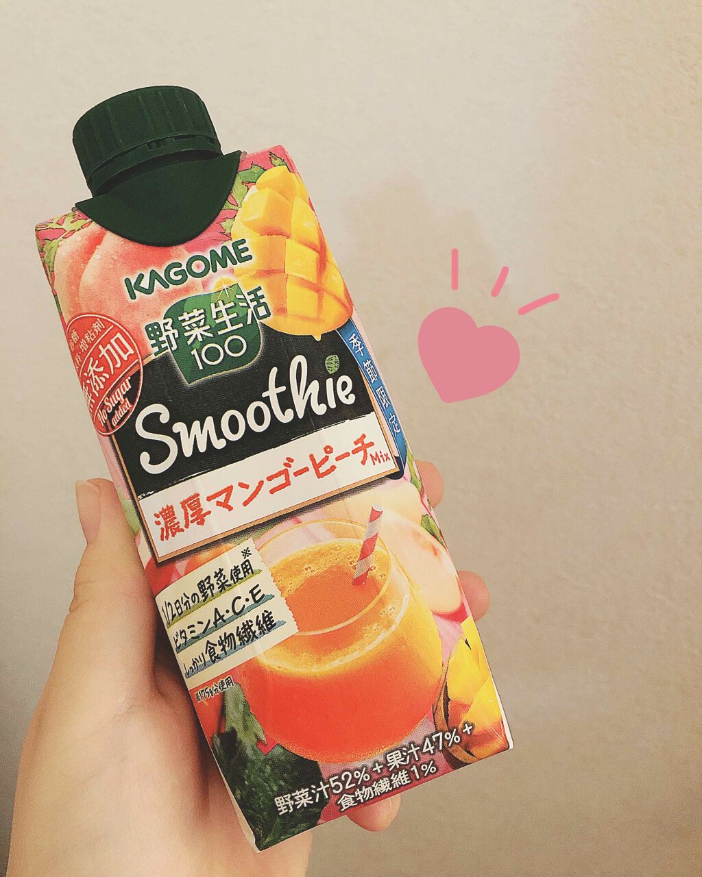 野菜生活100 Smoothie 濃厚マンゴーピーチmix カゴメの口コミ 野菜生活のジュース自体よく飲んでるんですが By フォロバ 10代後半 Lips