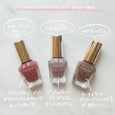 限定マニキュア カラフルネイルズ キャンメイクの口コミ ベイクドカラーネイル こんにちは Meg By Meg 代前半 Lips