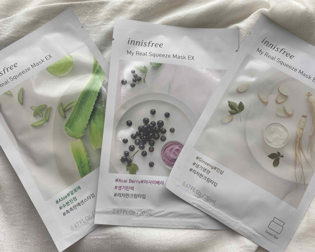 マイリアル スクイーズ マスクシート Innisfreeの口コミ イニスフリー Myrealsqueezem By Fabulous Beauty D Lips