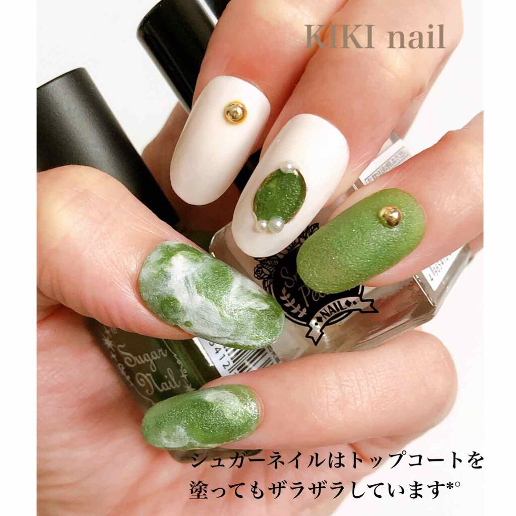 シュガーネイル3 キャンドゥを使った口コミ キャンドゥ抹茶ラテネイルカラーもパーツも全 By Kiki 混合肌 Lips