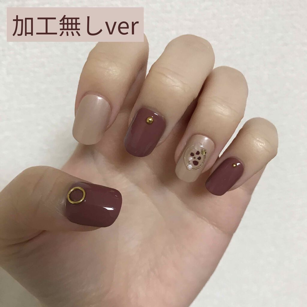 ジェルボリュームトップコート キャンメイクを使った口コミ このネイル実はほぼ100均で揃えたものなん By おちび 混合肌 10代後半 Lips