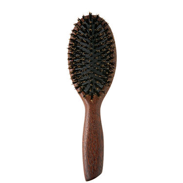ウッドヘアブラシ ブラウン Lサイズ