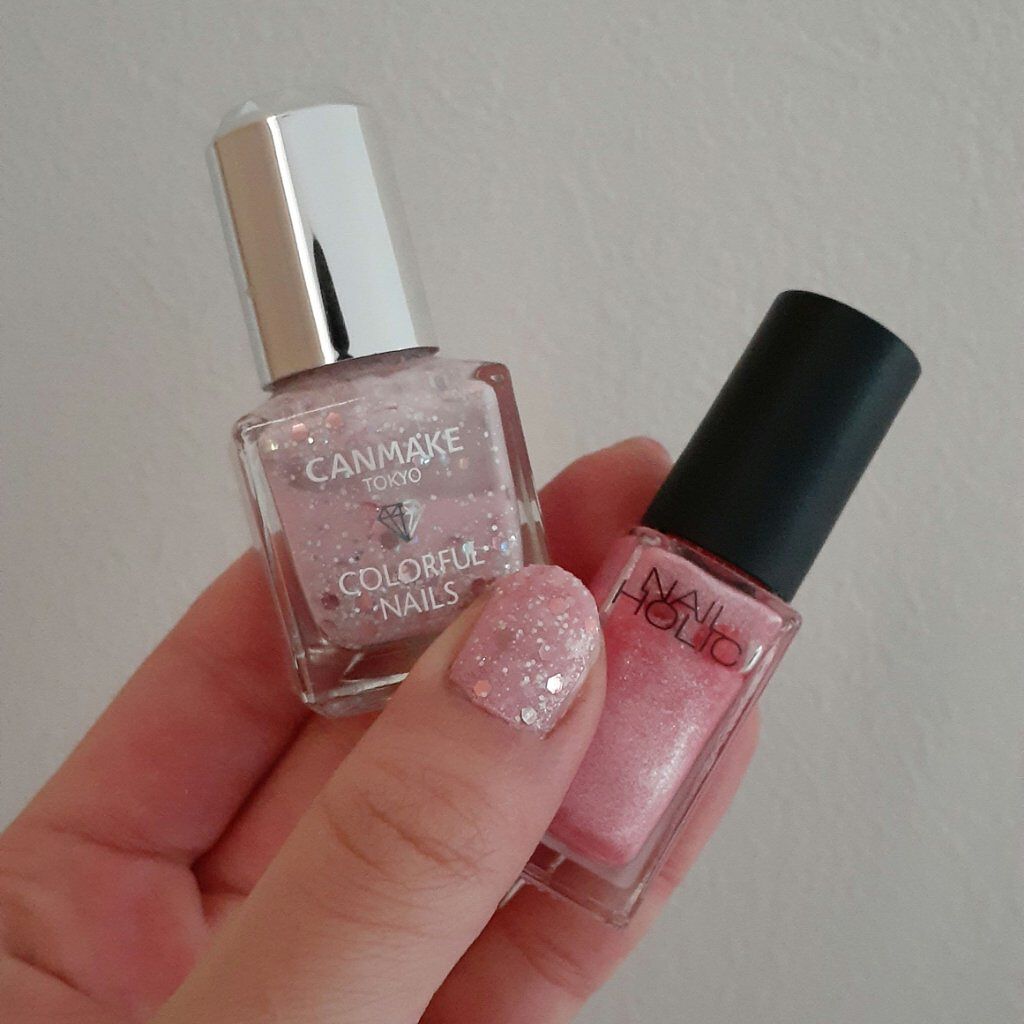 カラフルネイルズ キャンメイクを使った口コミ 今回はピンクラメ縛りの量産型ネイルです By りーり フォロバ100 混合肌 Lips