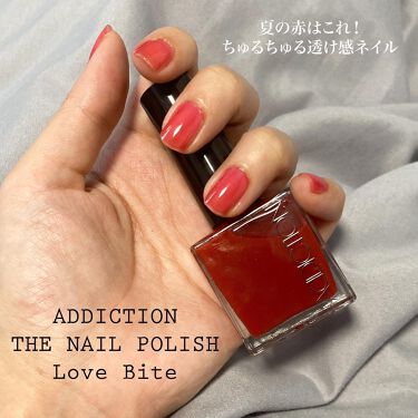 ザ ネイルポリッシュ Addictionの口コミ 透け感ネイル夏は赤のネイル塗りたくなるけ By あさひ デパコスマニア 普通肌 代後半 Lips