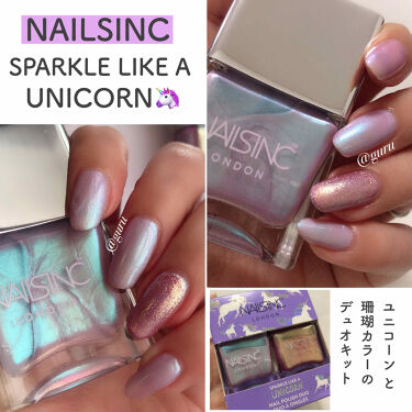 人気色をチェック スパークル ライク ア ユニコーン ネイルポリッシュデュオ Nails Inc のリアルな口コミ レビュー Lips