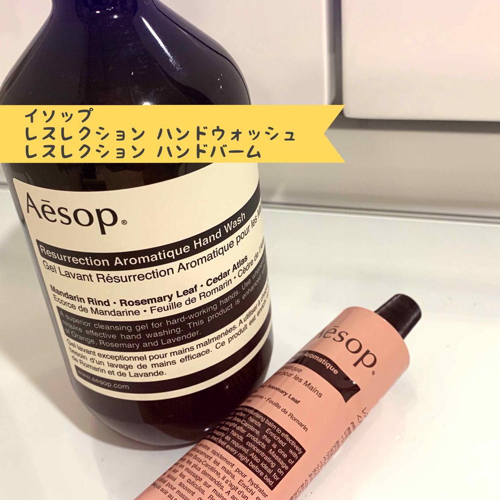 野党 Aesop レバレンス アロマティック ハンドウォッシュ カールル様