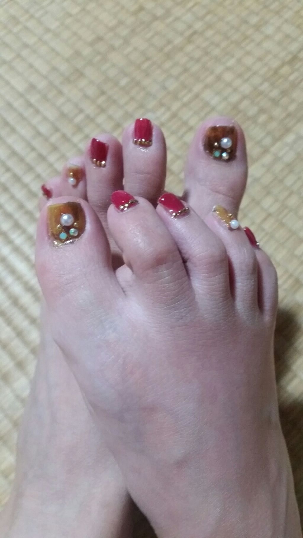 しずくネイルシール キャンドゥを使った口コミ ﾌｯﾄﾈｲﾙ 記録用使用ｱｲﾃﾑﾃﾞｭｶｰ By みたらし Lips