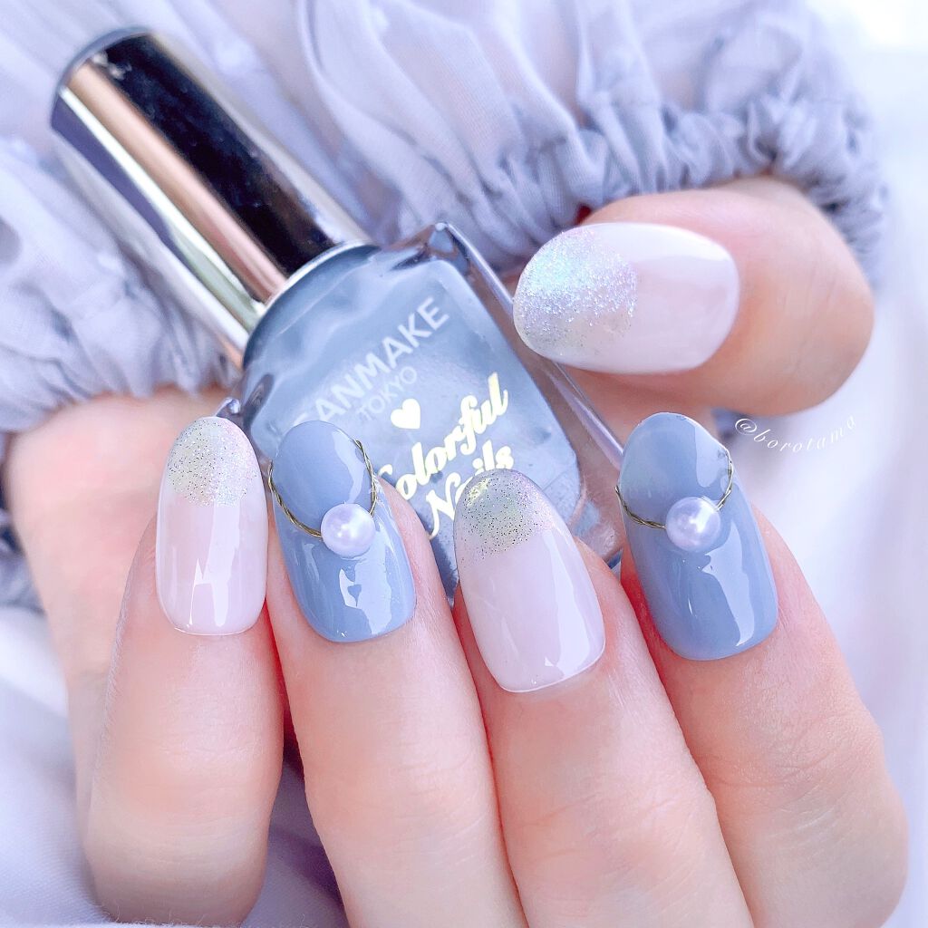 カラフルネイルズ キャンメイクの口コミ Canmakeでパールアレンジ パールって By Borotama 混合肌 Lips