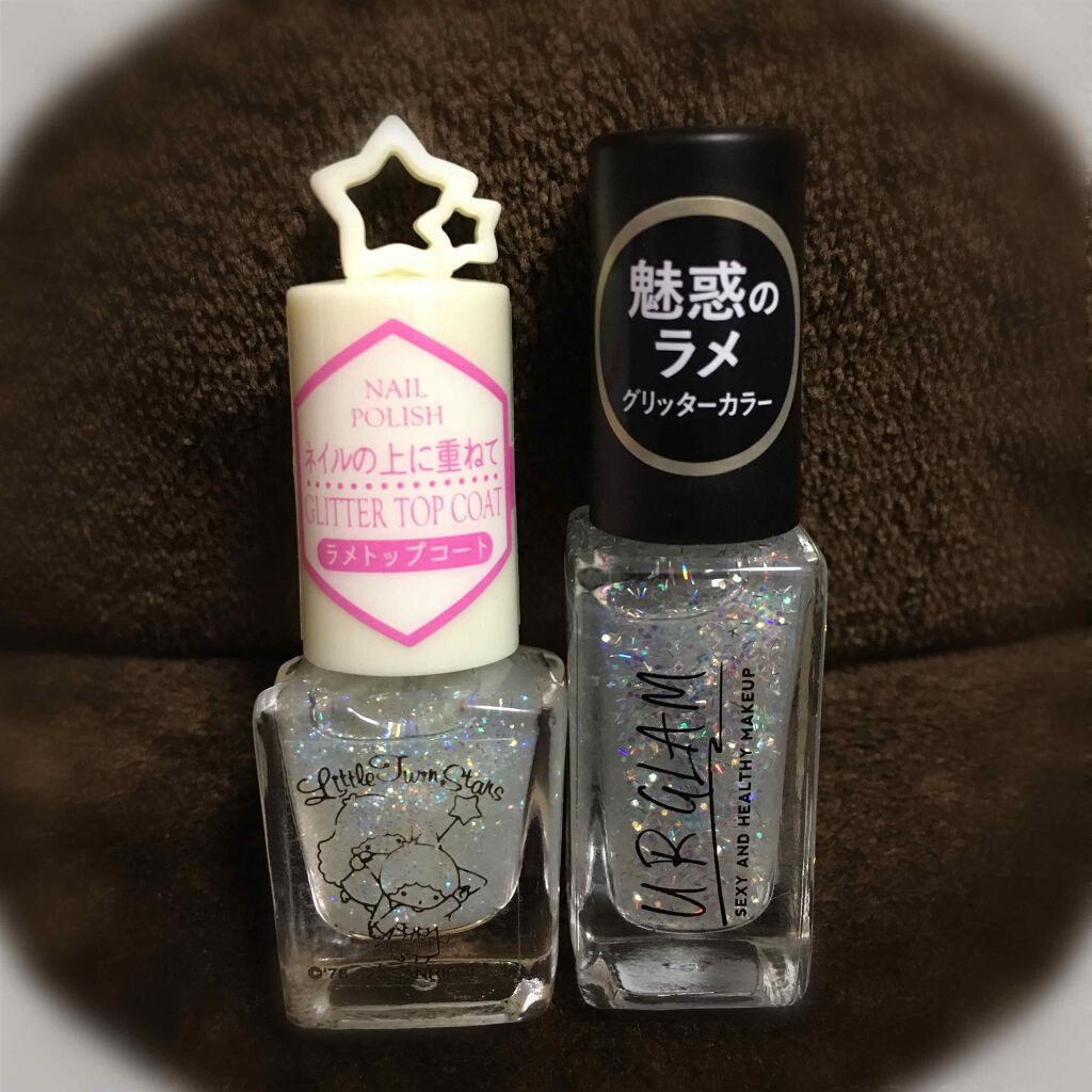 Ur Glam Color Nail Selection カラーネイルセレクション Urglamを使った口コミ キキララネイル セリア ラメトップコートu By みゆ 乾燥肌 代後半 Lips