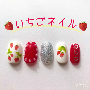 カラフルネイルズ キャンメイクの口コミ いちごネイル インスタでいちごのネイルを By Lia 普通肌 10代後半 Lips