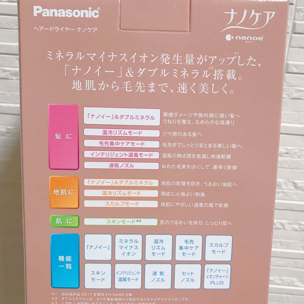 ヘアードライヤー ナノケア Eh Na9a Panasonicの口コミ 今日は私が使っているドライヤーを紹介します By あや Lips