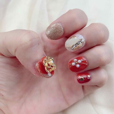 カラフルネイルズ キャンメイクを使った口コミ 成人式 振袖ネイル この爪で撮影に行った By 𝓐𝓶𝓲 敏感肌 代前半 Lips