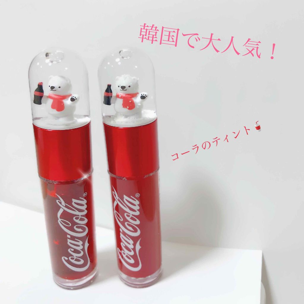 コカコーラ リップティント The Face Shopは落ちないのか 色持ちに関する口コミ Thefaceshop コカ コーラベ By Peach 10代後半 Lips