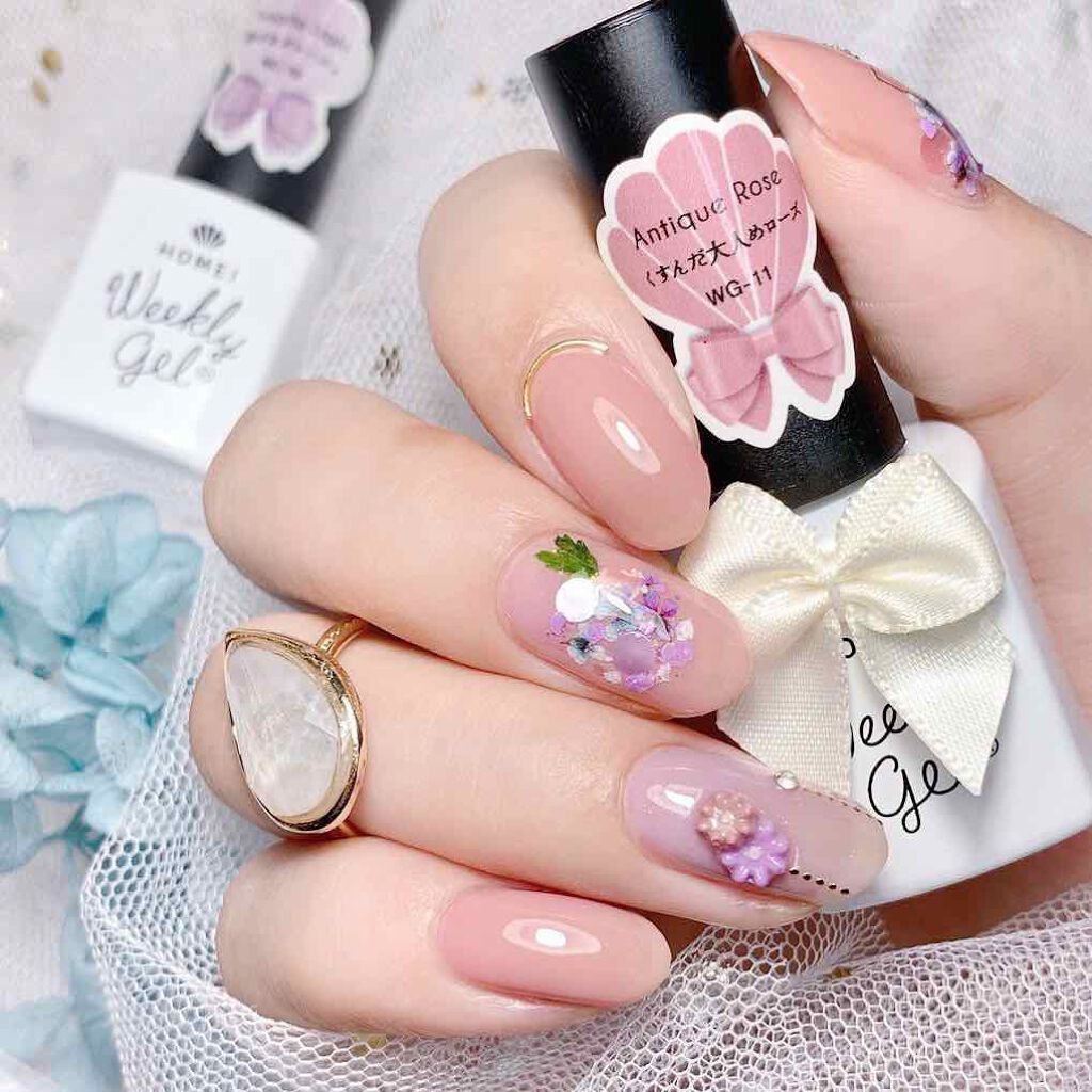 ウィークリージェル Homeiの口コミ Homeiウィークリージェルを使用したネイ By Aiainail フォロバします 乾燥肌 代後半 Lips