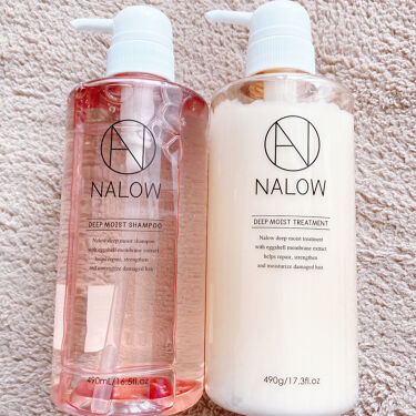 ディープモイスト シャンプー トリートメント Nalowの口コミ ピンクのボトルにキュンとくる 梅雨でもしっ By Yuna 乾燥肌 代前半 Lips