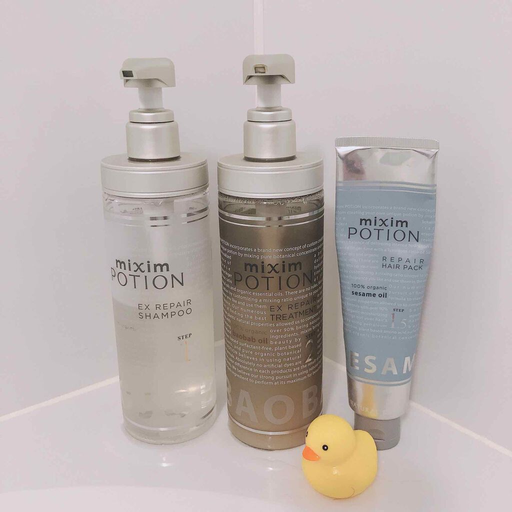 ヘアケア方法 リペアシャンプー ヘアトリートメント Mixim Potionの使い方 効果 産後のヘアケアその2 By えみ 敏感肌 30代前半 Lips