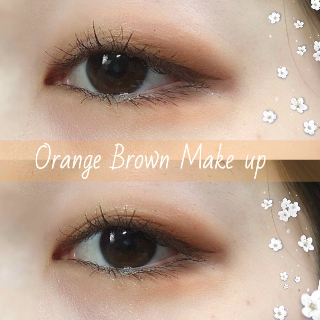 プレイカラー アイシャドウ Etudeを使った一重メイクのやり方 Orange Brownmakeup By おまめ 混合肌 Lips