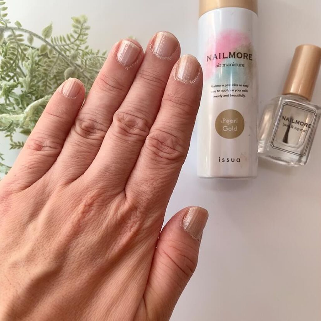 ネイル モア エアーマニキュア イシュアの口コミ セルフネイルだと 不器用だから右手と左手の By Mikalove 乾燥肌 40代前半 Lips