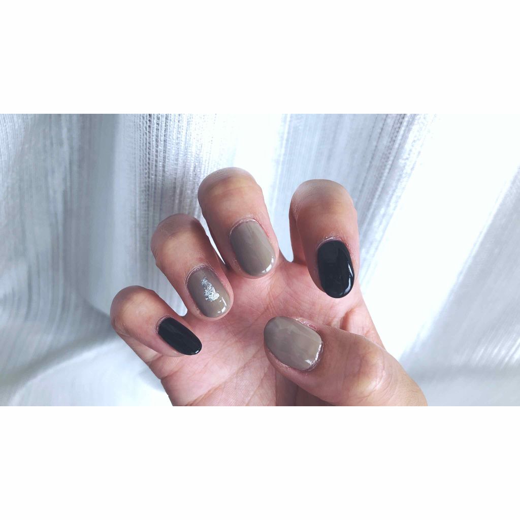 ネイルホリック ネイルホリックの口コミ Selfnailベージュ ブラック 今 By おやすいみん Lips