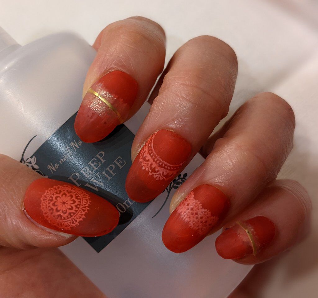 ネイルスタンプ キャンドゥを使った口コミ こんばんは 今回はスタンプネイルのレース By 青雨 実伽 セイウ ミカ 乾燥肌 50代前半 Lips