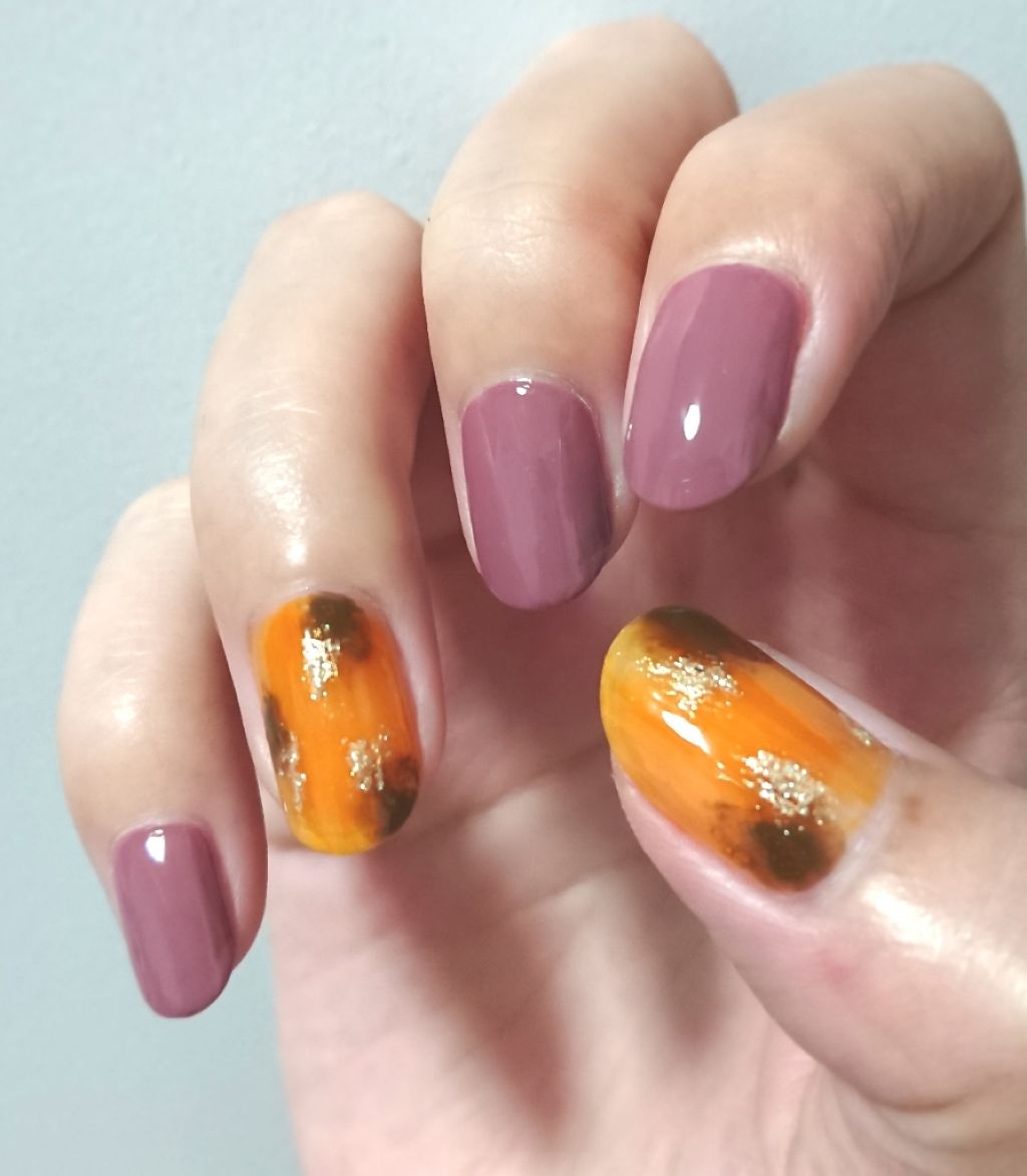 ネイルホリック ネイルホリックを使った口コミ べっ甲ネイル 前回ご紹介したべっ甲ネイル By もちこ Lips