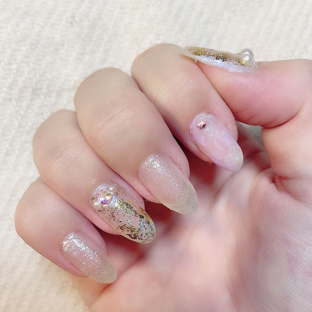 Shジェルネイル ライト対応 セリアを使った口コミ マーメイドネイル マーメイドネ By Lucy 混合肌 代前半 Lips