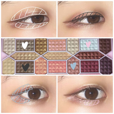 33色プロアイシャドウパレット Dolly Angelの口コミ ドンキの500円パレットで1weekメイ By 𝚛𝚊𝚒 混合肌 10代後半 Lips