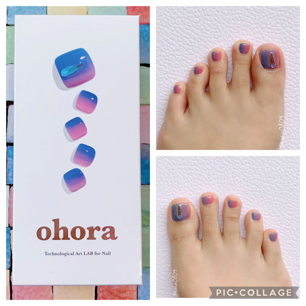 セミキュアジェルネイル ペディキュア Ohoraの口コミ 紫陽花のようなグラデーションが可愛すぎる By Sacha 混合肌 Lips