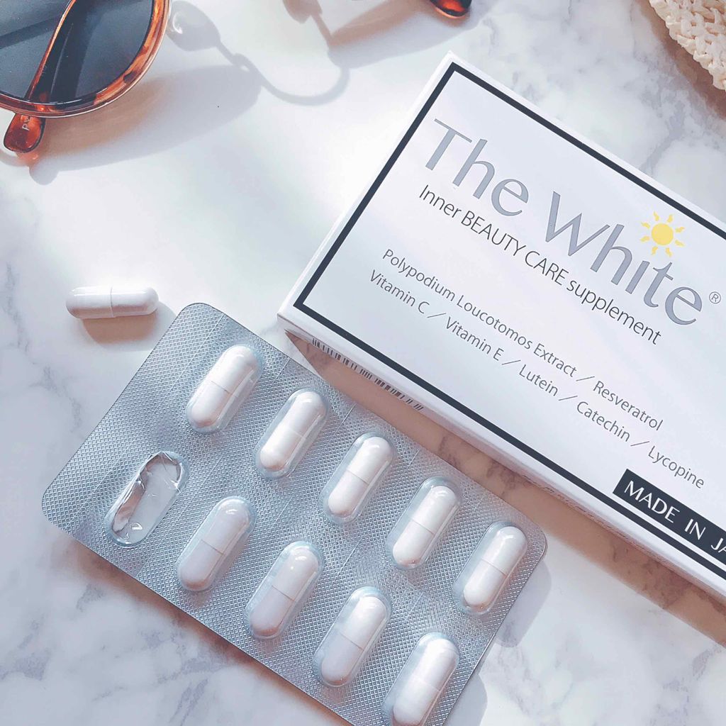 飲む日焼け止め The White セルピュアの口コミ 東京銀座スキンケアクリニック監修の 飲む日 By ちかうさ 混合肌 代後半 Lips