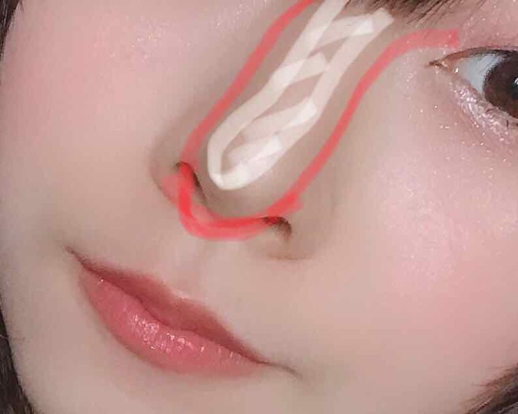 パウダーアイブロウr Cezanneを使った口コミ 団子鼻からシュッとした鼻へ 上の画像は私 By 白 普通肌 Lips