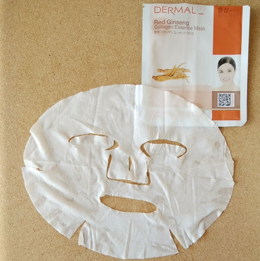 エッセンスマスク Dermalの効果に関する口コミ ダーマル 紅参コラーゲンエッセンスマスク By Domingo 混合肌 Lips