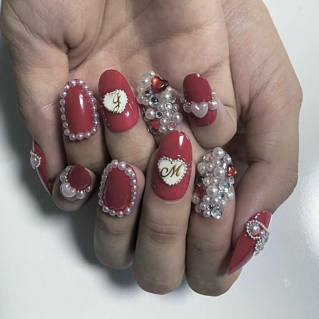 日本限定モデル 地雷系 ジャニオタ 韓国 量産型ネイルチップ 603 ネイルチップ 付け爪