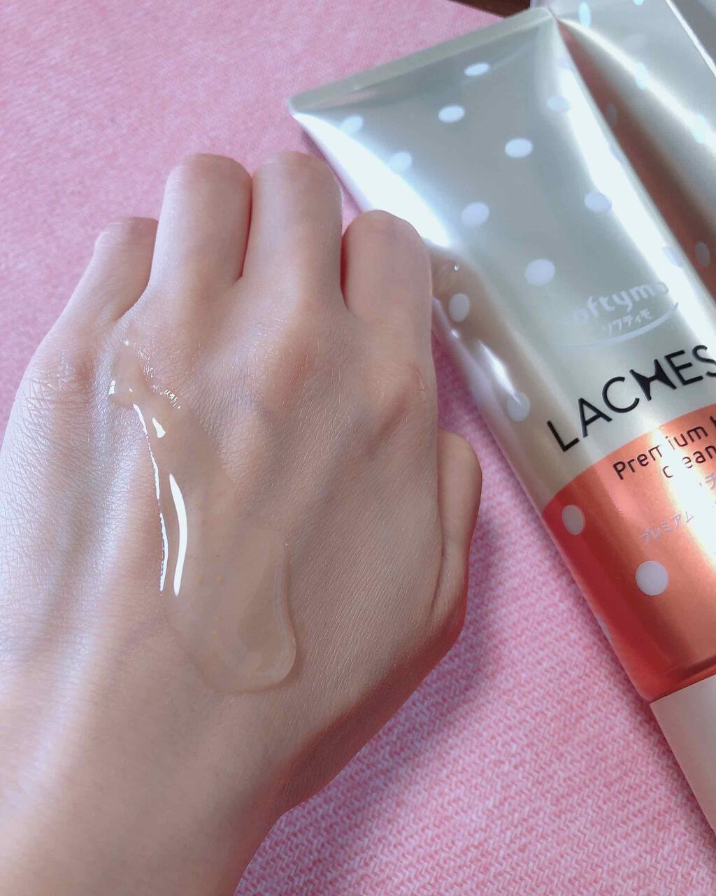 プレミアム ホットジェルクレンジング ラチェスカの効果に関する口コミ 水玉模様がかわいいパッケージです ラチェス By 高橋 里彩子 乾燥肌 代前半 Lips