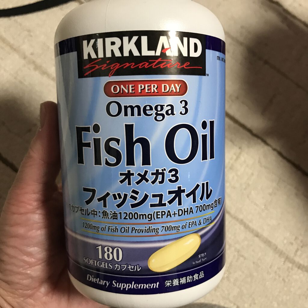 カークランドシグネチャーオメガ３フィッシュオイル Kirkland Signature カークランドシグニチャー の口コミ Kirklandsignatureカークラ By ゆーぽん 散歩で体力作り 普通肌 Lips