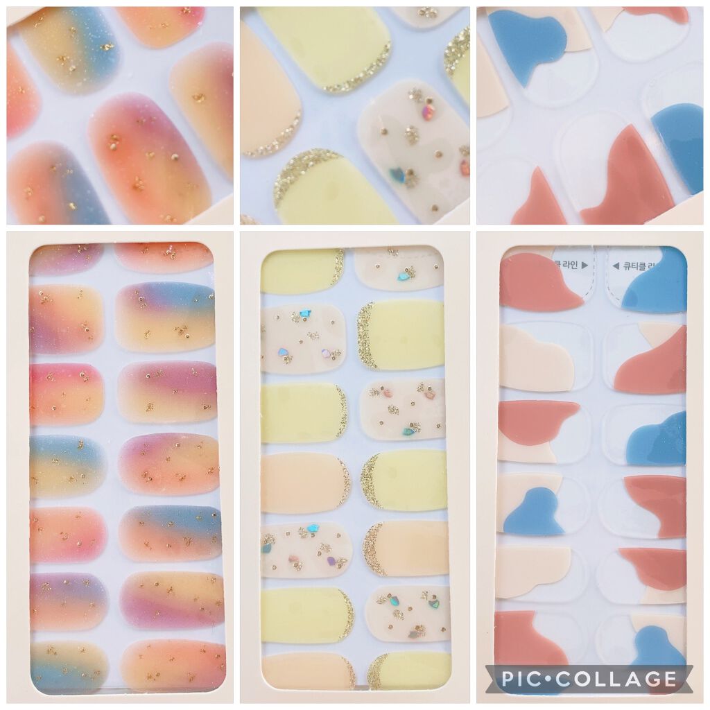 21年春新作ネイルシール パーツ ネイルフィット ジェルネイルシール Gelato Factoryの口コミ Rainbowspringnail ジェラ By Borotama 混合肌 Lips