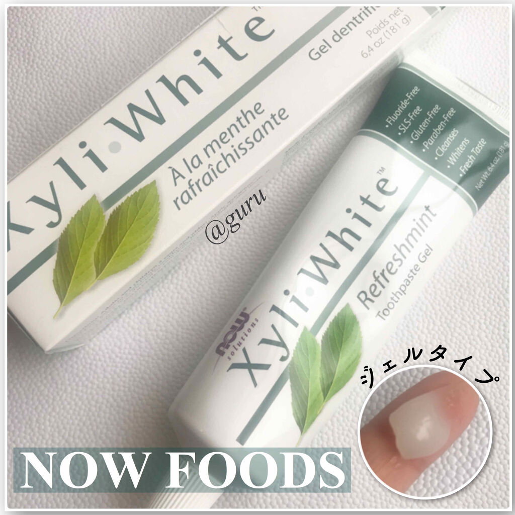 Xyliwhite Toothpaste Gel Refreshmint Now Foodsを使った口コミ Iherbナウフーズキシリホワイト歯磨き By グル 混合肌 Lips