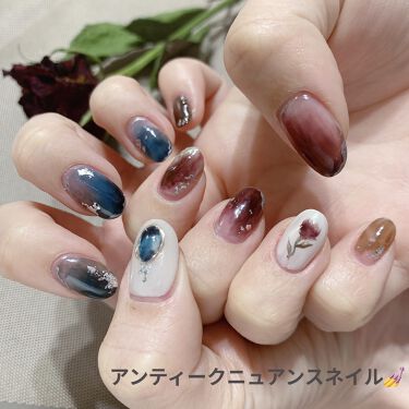 ネイルホイル セリアを使った口コミ Newネイル アンティークをコンセプトにま By 𝐓𝐈𝐀𝐌 混合肌 Lips