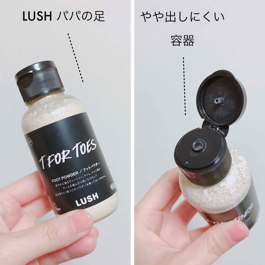 パパの足 ラッシュの使い方を徹底解説 Lushの白い粉は世界一ィィィ できんこと By のぶし 混合肌 Lips