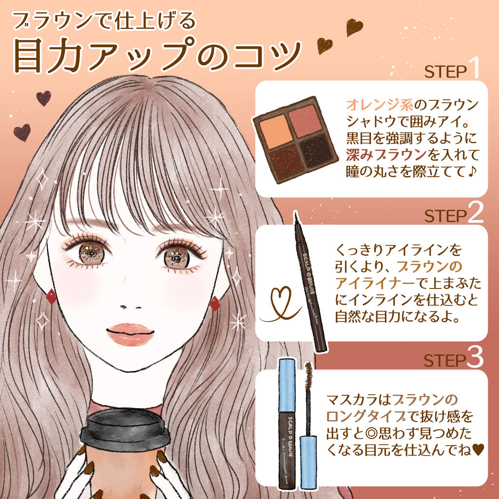 公式 スカルプd On Lips ブラウンメイクで自然に目力アップ ブラウンは どんな肌色に Lips