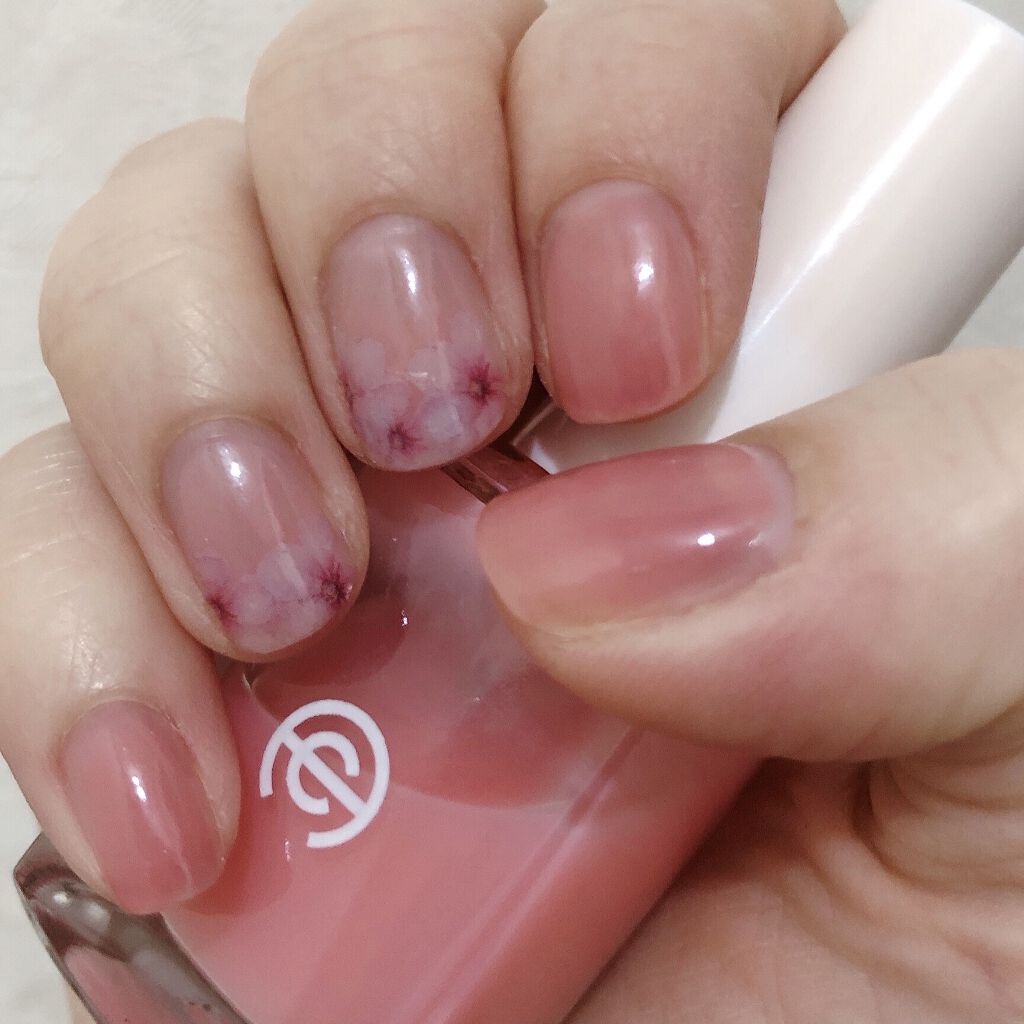 Ac ネイルエナメル M Ac Makeupを使った口コミ しずくウォーターネイルシール さくら を中 By 芽森鈴 混合肌 代後半 Lips