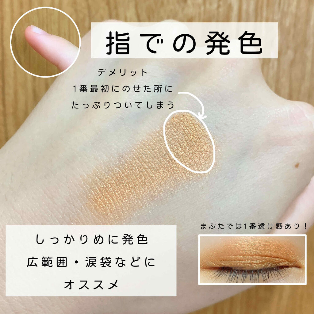 指での発色は?