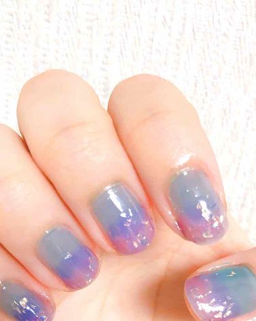 ネイル エナメル ちふれを使った口コミ 紫 青あじさいカラーネイルダイソーのサンリ By おねね 脂性肌 Lips