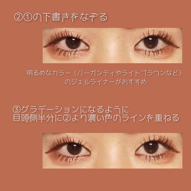 アイメイク方法 極細 アイライナーr Cezanneの使い方 一重 奥目 若干の蒙古 By あり 10代後半 Lips