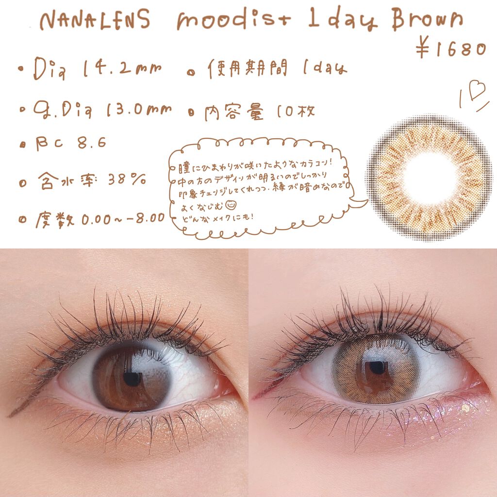 Moodist 1day Nana Lensのカラコンレポ 着画口コミ こんにちは ももです 今回は 瞳にひまわり By もも Lips
