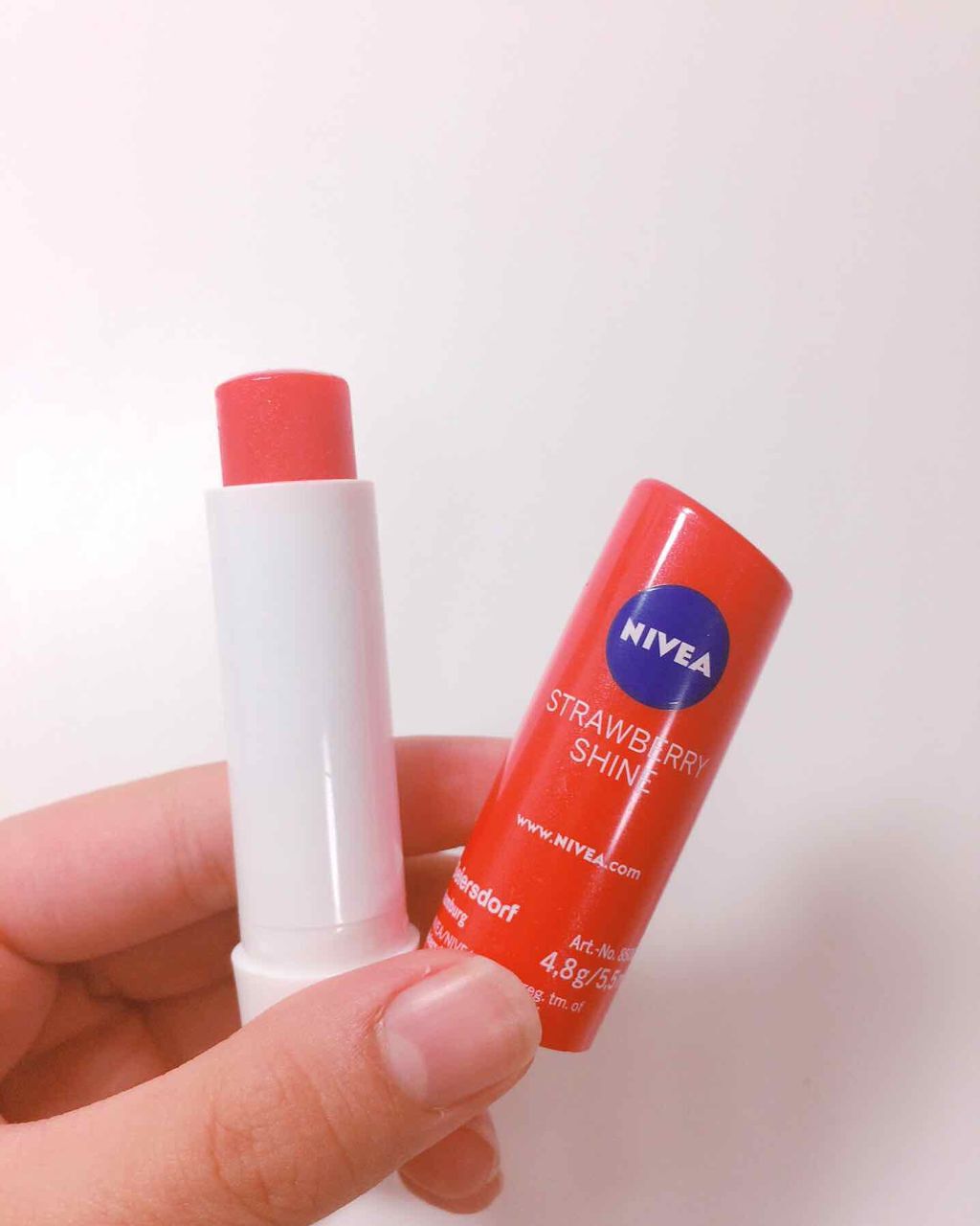 モイストピュアカラーリップ ニベアの口コミ 韓国ニベアリップstrawberrypea By Lips