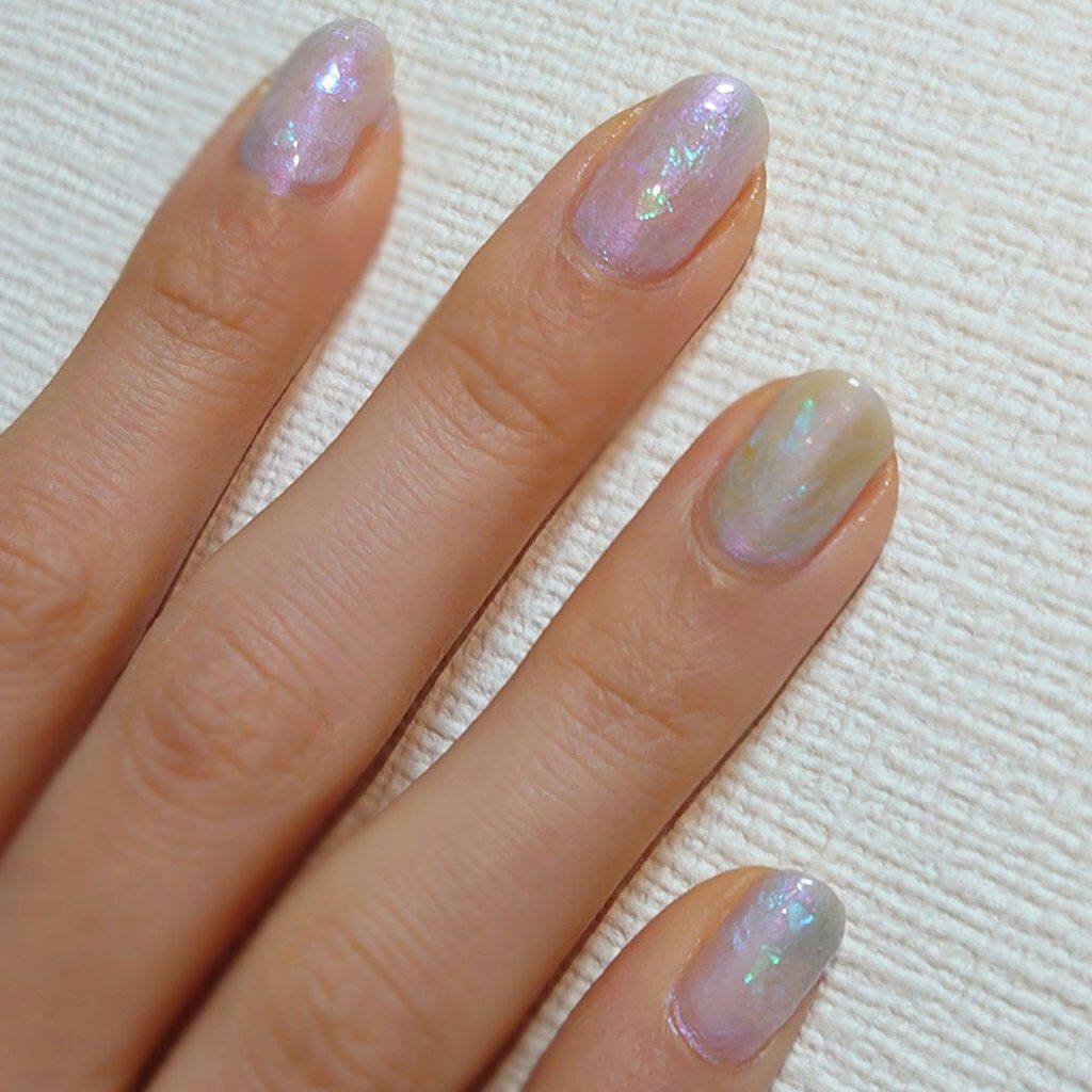 ネイル エナメル ちふれを使った口コミ オパールネイル4枚目に使ったポリッシュを載 By 月桃 混合肌 代前半 Lips