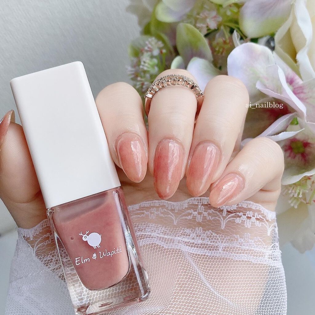 フラッフィーネイル Elm Wapitiの口コミ 桃ネイル 中国コスメのポリッシュを初め By Ai Lips