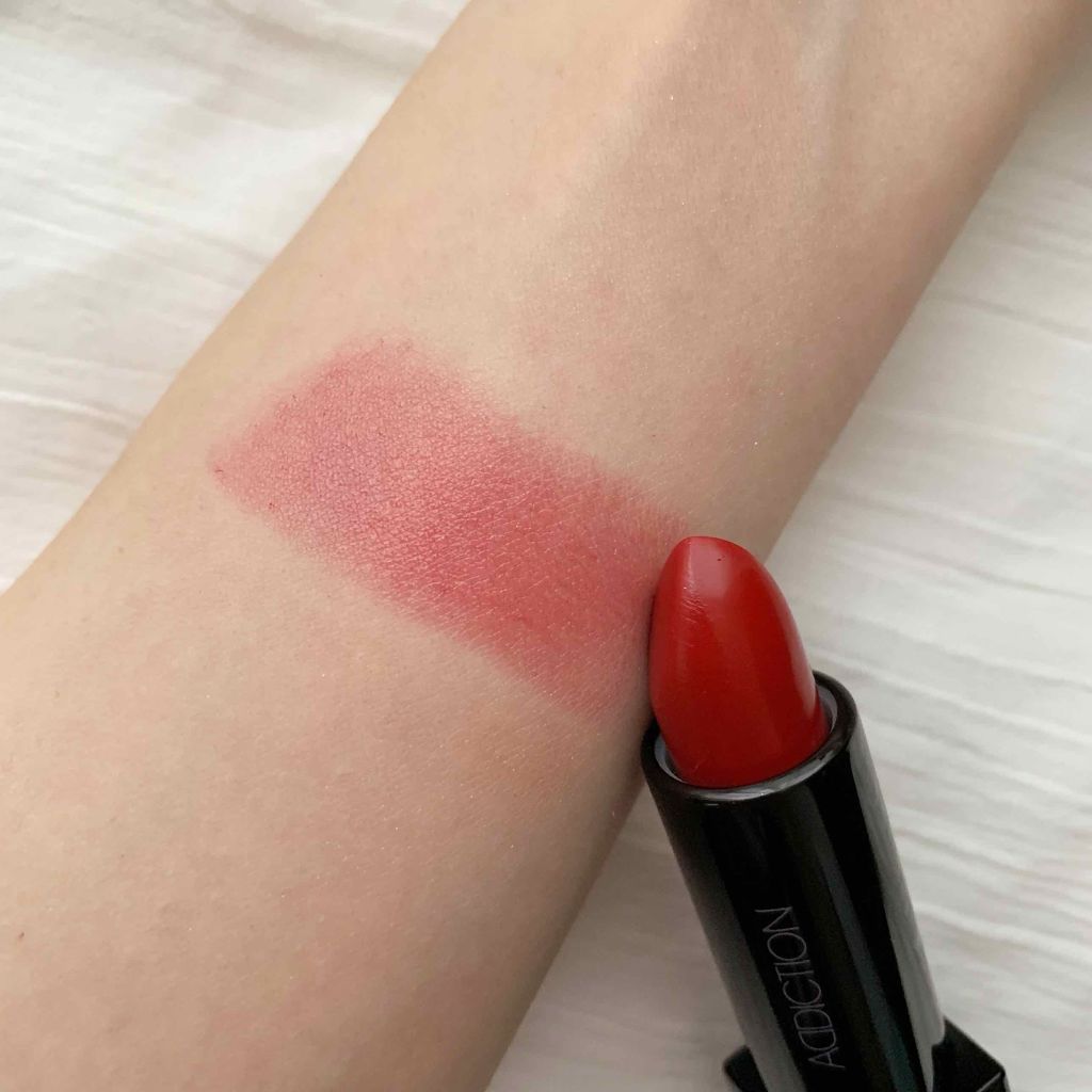 リップスティック シアー Addictionの人気色を比較 透け感のあるちょっぴり暗めな赤リップ A By Non 敏感肌 代前半 Lips