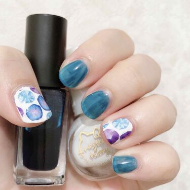 ネイルホリック ネイルホリックを使った口コミ 浴衣に合わせて朝顔ネイル 浴衣と言っても By 芽森鈴 混合肌 代後半 Lips